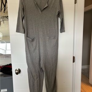 Smash + Tess Gray Long Sleeve Romper